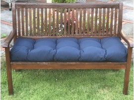 Blown Fibre Garden Bench Cushion - Navy Blue