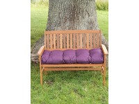 Blown Fibre Garden Bench Cushion - Purple