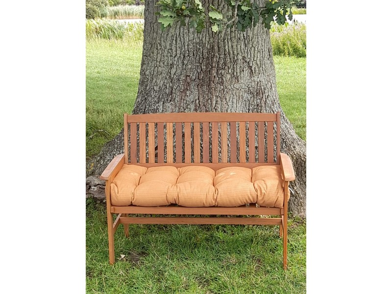 Blown Fibre Garden Bench Cushion - Rust