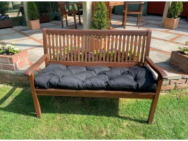 Blown Fibre Garden Bench Cushion - Black