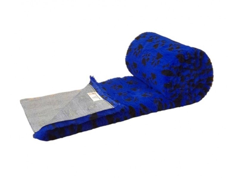  a PnH Veterinary Bedding ® NON SLIP - Blue with Black Paws
