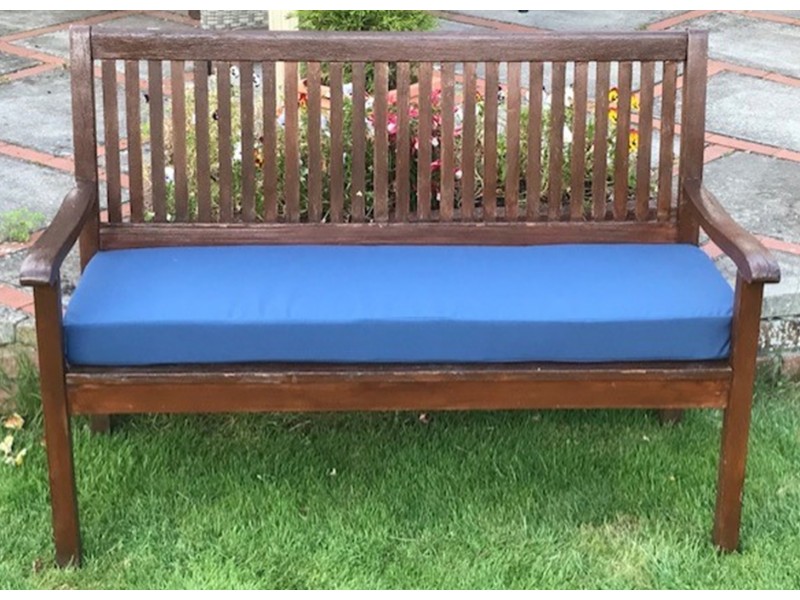 Garden Bench Cushion - Blue
