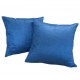 Scatter Cushion - 45cm x 45cm - Denim Blue Faux Suede
