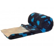 PnH Veterinary Bedding - Non Slip - Blue with Teal Hearts