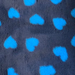 Clearance PnH Veterinary Bedding - NON SLIP - Blue / Teal Hearts - 153cm x 60cm
