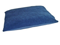 Fleece Dog Bed Cushion With Waterproof Base - Harbour Blue