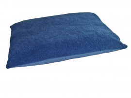 Fleece Dog Bed Cushion With Waterproof Base - Harbour Blue