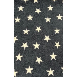 Fleece Oval Pad - Midnight Blue with White Stars Fleece Oval Pad - Midnight Blue with White Stars