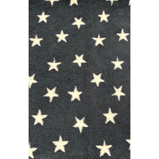 Fleece Oval Pad - Midnight Blue with White Stars