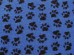 PnH Veterinary Bedding - NON SLIP - By The Roll - Blue with Black Paws