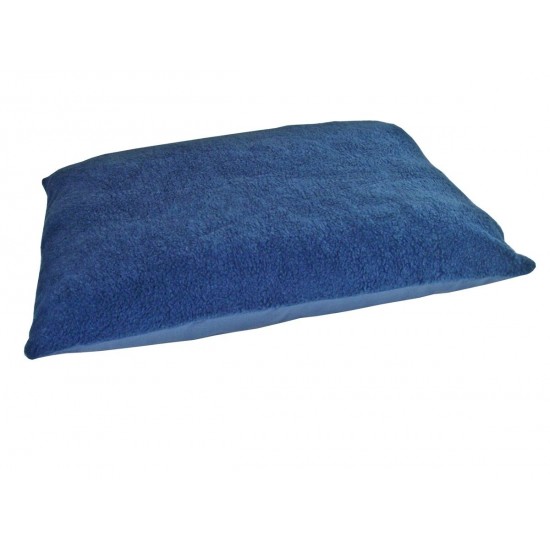 Harbour Blue - Sherpa Fleece Dog Bed Cushion