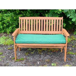 Garden Bench Cushion with Optional Sets - WATER & UV RESISTANT - BOTTLE GREEN