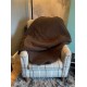 Deluxe Sherpa Fleece Lap Blanket - DOUBLE LAYERED - Brown