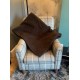 Deluxe Sherpa Fleece Lap Blanket - DOUBLE LAYERED - Brown