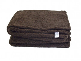 Brown Sherpa Fleece Dog Blanket  DOUBLE LAYERS FOR EXTRA COMFORT