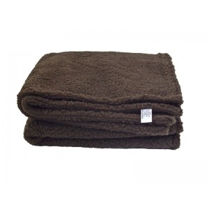 Brown Double Layered Sherpa Fleece Dog Blanket  Brown Double Layered Sherpa Fleece Dog Blanket