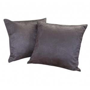 Large Cushion - 65cm x 65cm - Chocolate Brown Faux Suede