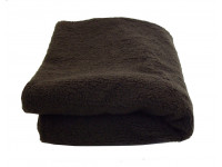 Deluxe Sherpa Fleece Lap Blanket - DOUBLE LAYERED - Brown