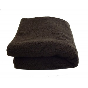 Deluxe Sherpa Fleece Lap Blanket - DOUBLE LAYERED - Brown Deluxe Sherpa Fleece Lap Blanket - DOUBLE LAYERED - Brown