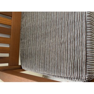 5ft Clearance Bench Cushion - Brown Stripe