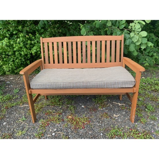 5ft Clearance Bench Cushion - Brown Stripe