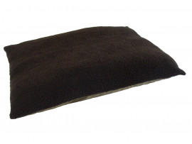 Fleece Dog Bed Cushion With Waterproof Base - Brown