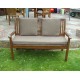 4ft Clearance Bench Cushion Set with Back Pads - Brown Weave
