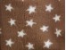 Car Seat Protector - Brown with White Stars