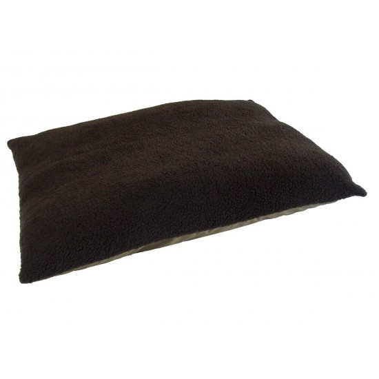 Brown - Sherpa Fleece Dog Bed Cushion