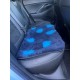 Car Seat Protector - Blue with Teal Hearts