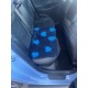 Car Seat Protector - Blue with Teal Hearts
