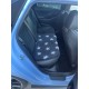 Car Seat Protector - Charcoal with White Stars