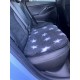 Car Seat Protector - Charcoal with White Stars