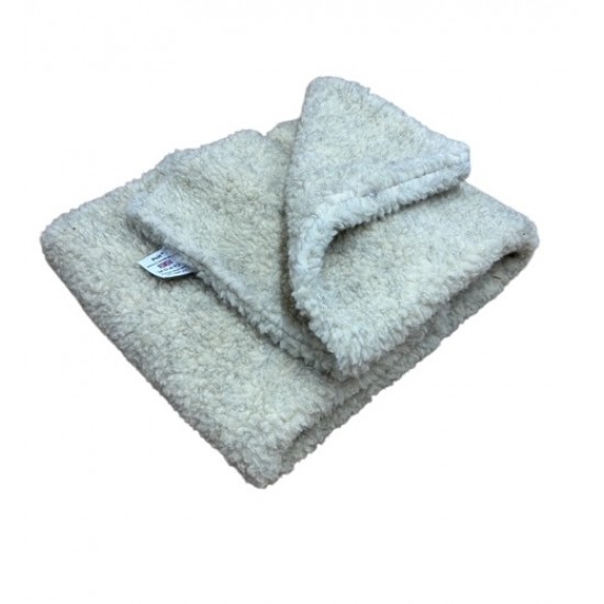Deluxe Sherpa Fleece Lap Blanket - DOUBLE LAYERED - Cashmere Cream