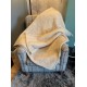 Deluxe Sherpa Fleece Lap Blanket - DOUBLE LAYERED - Cashmere Cream