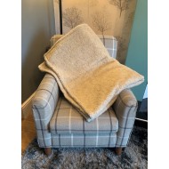 Deluxe Sherpa Fleece Lap Blanket - DOUBLE LAYERED - Cashmere Cream