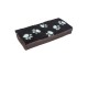 Cat Window Bed - Sherpa Fleece - Brown Pawprints