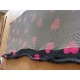 Clearance PnH Veterinary Bedding - NON SLIP - Charcoal with Cerise Hearts - 3m x 75cm