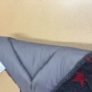 Clearance Charcoal Stars Quilted Crate Pad - 60cm x 40cm