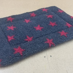 Clearance Charcoal Stars Quilted Crate Pad - 60cm x 40cm