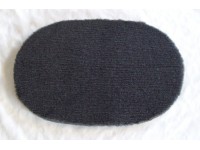 PnH Veterinary Bedding - NON SLIP - Oval - Plain Charcoal