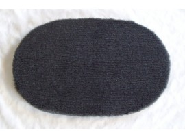 PnH Veterinary Bedding - NON SLIP - Oval - Plain Charcoal