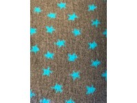 PnH Veterinary Bedding - NON SLIP - SQUARE - Charcoal with Blue Stars