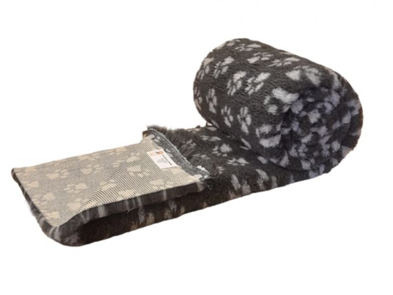  a PnH Veterinary Bedding ® NON SLIP - Charcoal with Grey Paws
