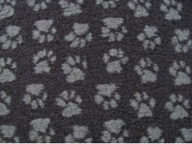 Car Boot Liner - Charcoal with Grey Paws