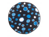 Clearance PnH Veterinary Bedding - BINDED CIRCLE - Black / Blue Circles - 75cm