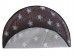 PnH Veterinary Bedding ® - BINDED CIRCLE - NON SLIP - Brown with White Stars