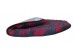 Clearance PnH Veterinary Bedding - BINDED CIRCLE - Charcoal / Red Paws - 75cm