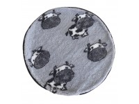 PnH Veterinary Bedding ® - BINDED CIRCLE - NON SLIP - Grey Cows