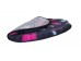 PnH Veterinary Bedding ® - BINDED CIRCLE - NON SLIP - Charcoal with Pink Hearts